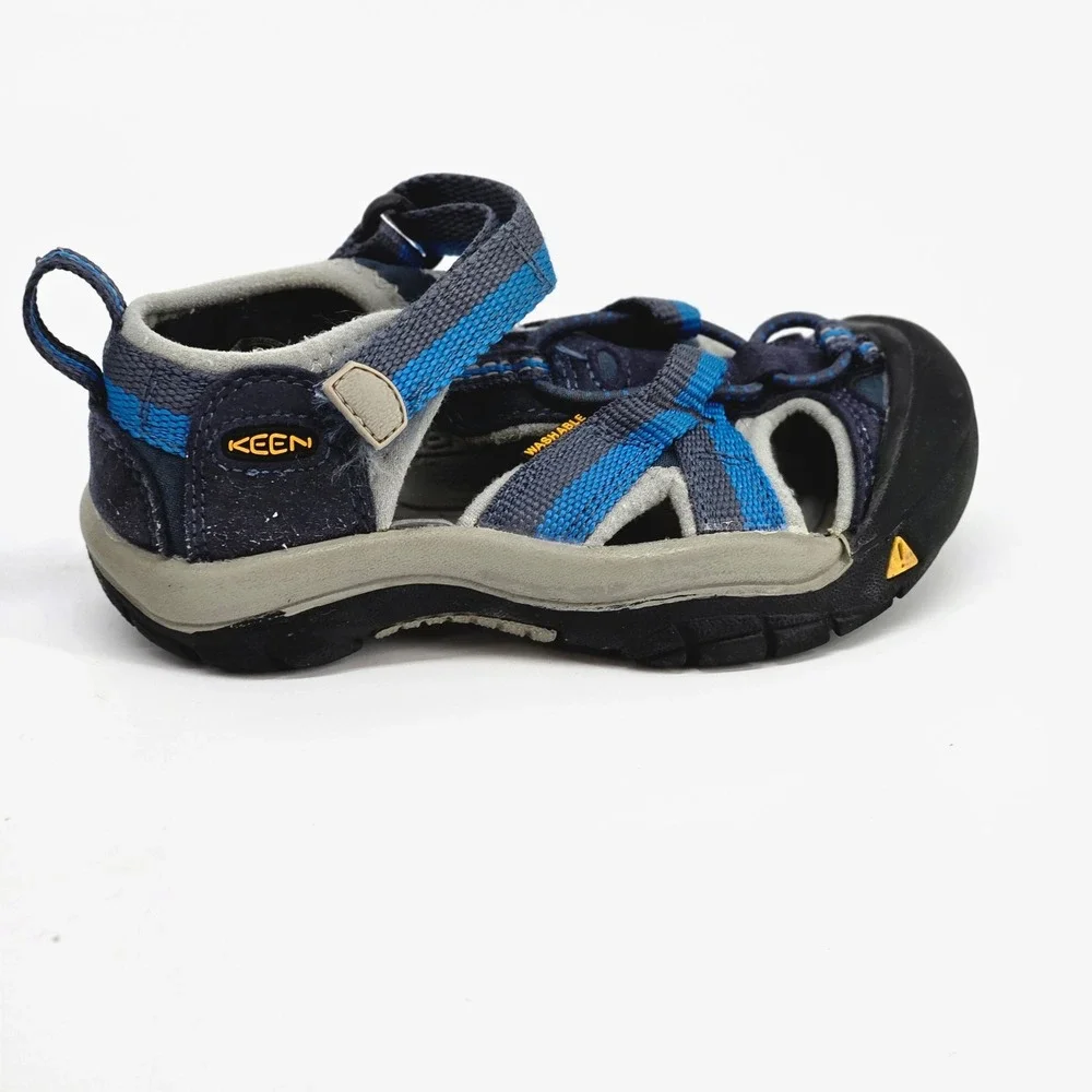 KEEN Kids Newport H2 Waterproof Sport Sandals Blue Depths Toddler Size 9 VGUC